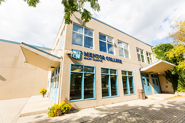 Main Campus entrance on a sunny day