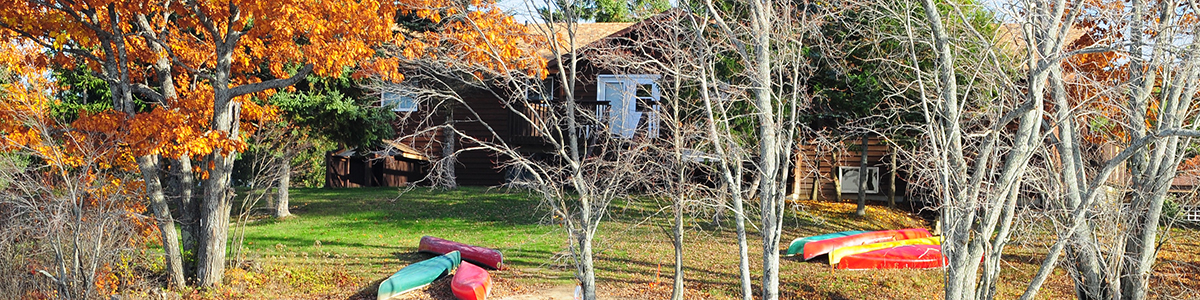 Outdoor Education Centre main building in fall